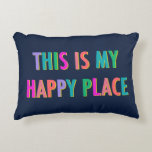 This Is My Happy Place Accent Pillow<br><div class="desc">Kindly tag/follow on Instagram: @houseofnida_</div>