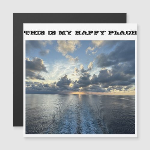 THIS IS MY HAPPY PLACE CRUISE SHIP DOOR MAGNET