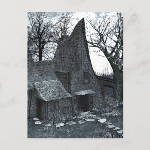 This Is My Happy Place Gothic Art Postcard