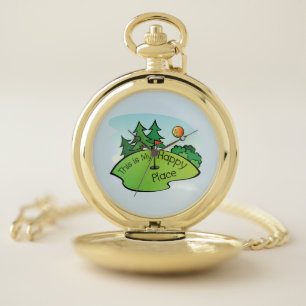 This is my happy place pocket watch. watch