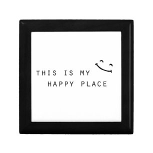 this is my happy place simple modern design gift box