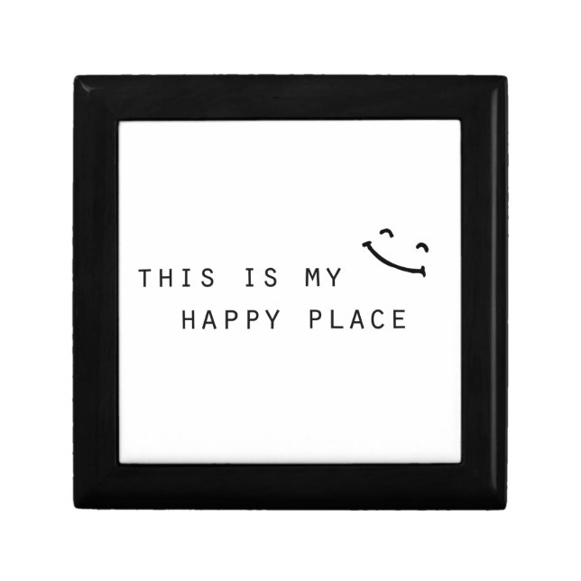 this is my happy place simple modern design gift box (Front)