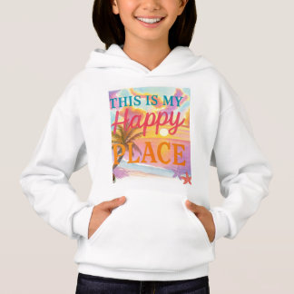 This is my happy place - Tropical Beach Hoodie