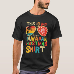 This Is My Hawaiian Christmas Pajama Matching Fami T-Shirt
