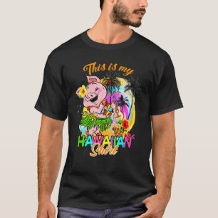 This Is My Hawaiian Cute Funny Pig Summer T-Shirt