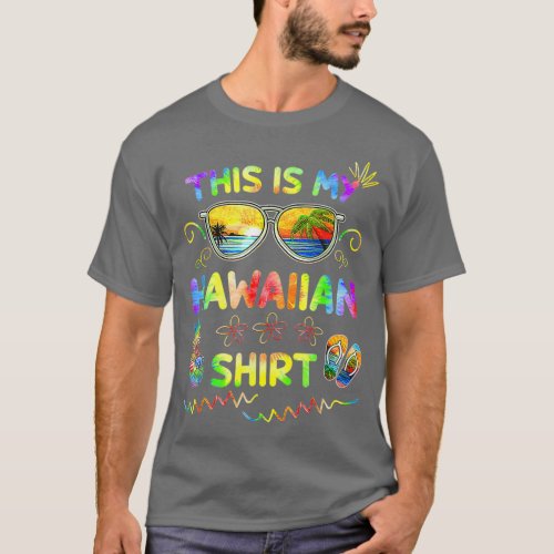 This Is My Hawaiian  Luau Aloha Hawaii Beach Pinea T_Shirt