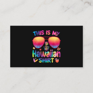 This Is My Hawaiian Shirt Luau Aloha Hawaii Beach Business Card