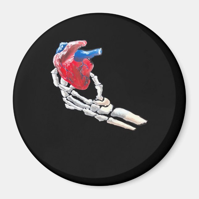 This Is My Heart Skeleton Heart Hands Creative Magnet (Front)