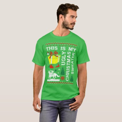 This Is My Horse Riding Ugly Christmas Sweater Tee