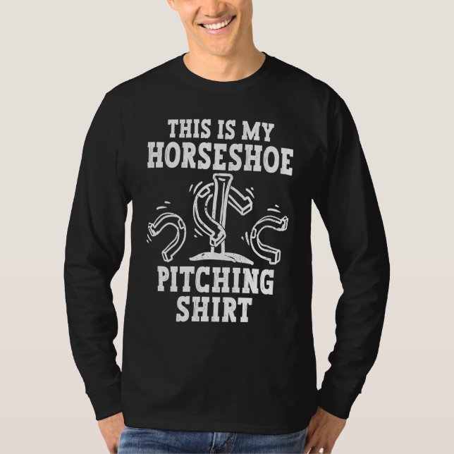 This is my Horseshoe Pitching T-Shirt (Front)