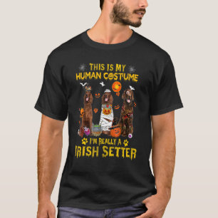 This Is My Human Costume I'm Really A Irish Setter T-Shirt