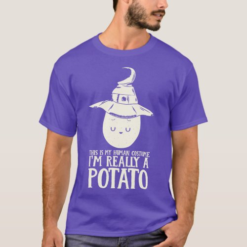 This is my Human Costume Im Really A Potato Funny  T_Shirt