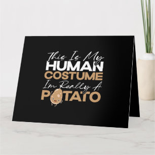 This Is My Human Costume Im Really A Potato Vegeta Card