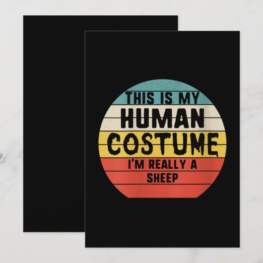 This is My Human Costume Im Really A Sheep Gift (Front/Back)