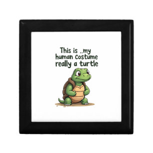 This Is My Human Costume I'm Really A Turtle T-Shi Gift Box