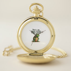 This Is My Human Costume I'm Really A Turtle T-Shi Pocket Watch