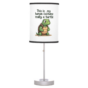 This Is My Human Costume I'm Really A Turtle T-Shi Table Lamp