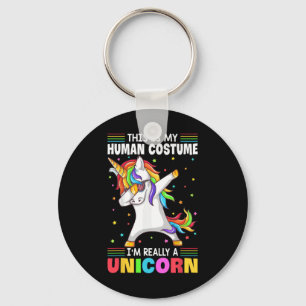 This Is My Human Costume I'm Really A Unicorn Hall Keychain