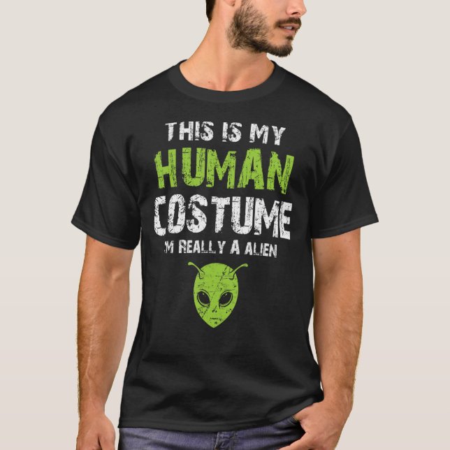 This is My Human Costume I'm Really An Alien Mens  T-Shirt (Front)
