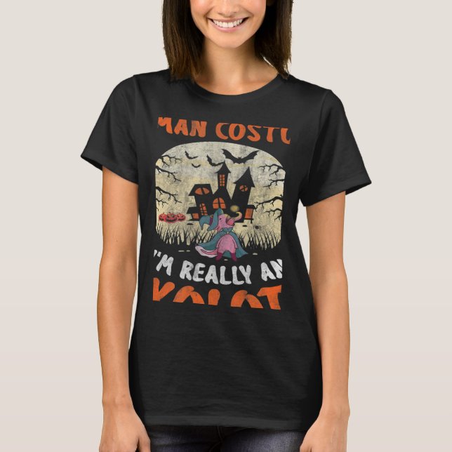 This Is My Human Costume I'm Really An Axolotl Hal T-Shirt (Front)