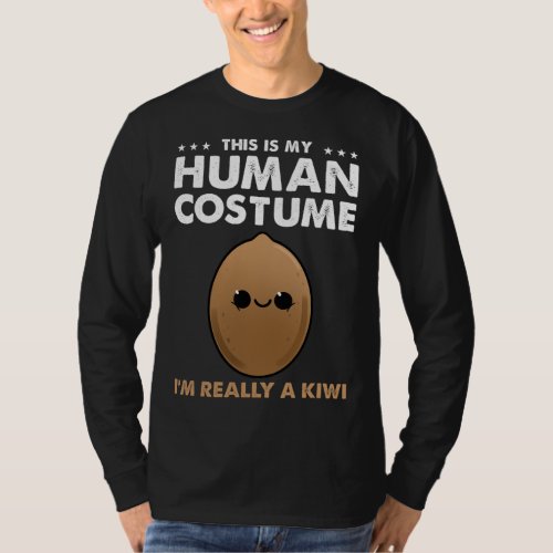 This Is My Human Costume Kiwi Fruit Halloween T_Shirt