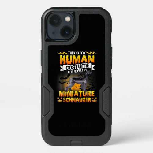 This Is My Human Costume Miniature Schnauzer iPhone 13 Case