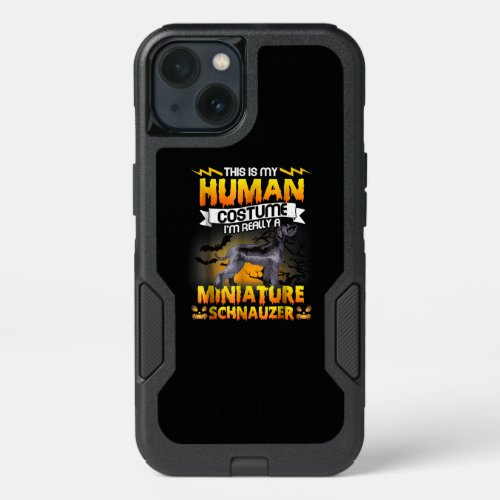 This Is My Human Costume Miniature Schnauzer iPhone 13 Case