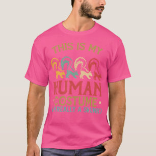 This Is My Human I'M Really A Skunk Halloween T-Shirt