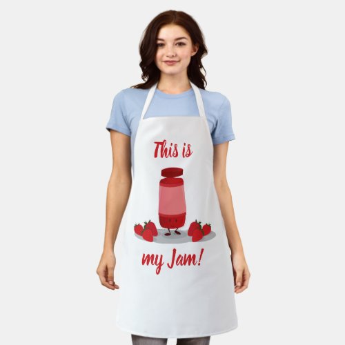 This is my Jam Strawberry Food Pun Apron