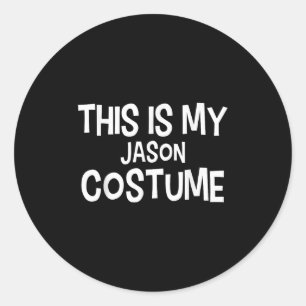 This Is My Jason Costume Halloween Simple Costume  Classic Round Sticker