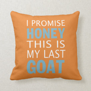 This is my last goat throw pillow