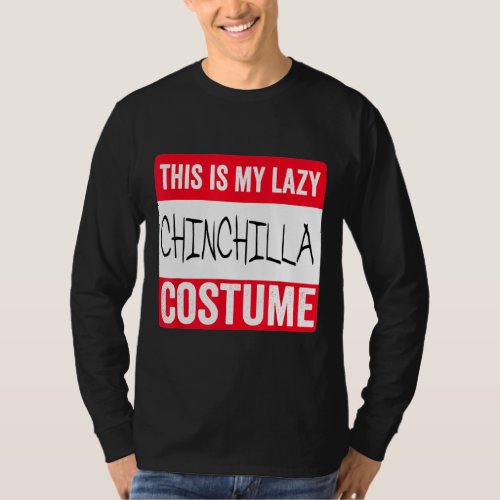 This Is My Lazy Chinchilla Costume Halloween T_Shirt
