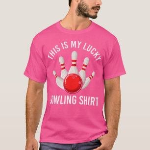 This Is My Lucky Bowling Funny Bowler Bowling T-Shirt