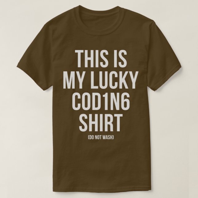 This is My Lucky Coding Shirt Programming Programm (Design Front)