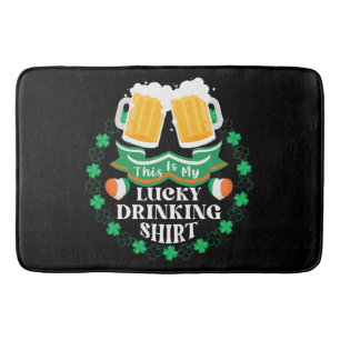 This Is My Lucky Drinking Beer St. Patrick's Day Bath Mat