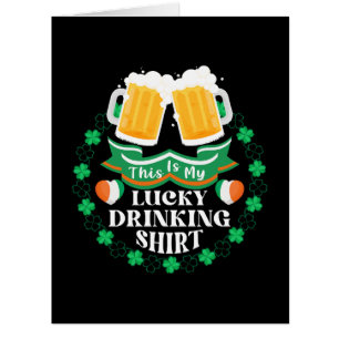 This Is My Lucky Drinking Beer St. Patrick's Day Cards