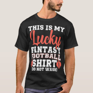 This Is My Lucky Fantasy Football Funny Draft Pa T-Shirt