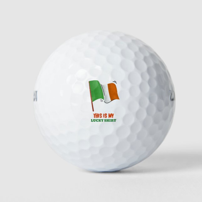 This Is My Lucky Shirt Golf Balls (Front)