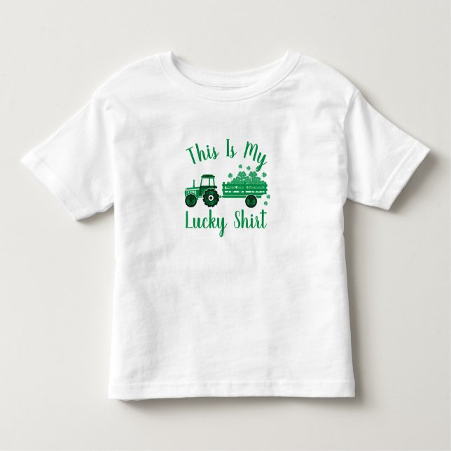 This Is My Lucky Shirt Tractor St Patrick's Day (Front)