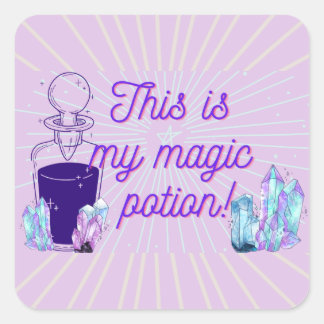 This is my magic potion Square sticker