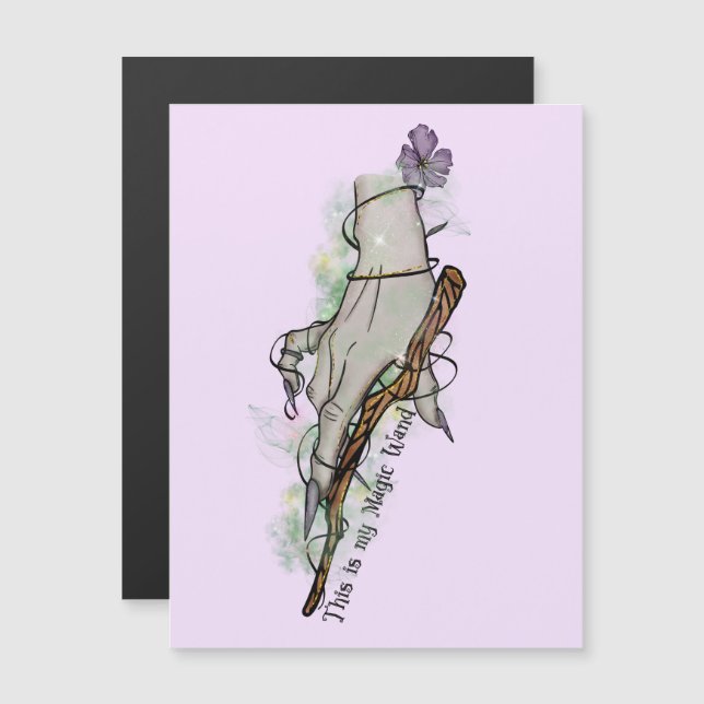 This Is My Magic Wand – Gothic Witch Hand (Front/Back)