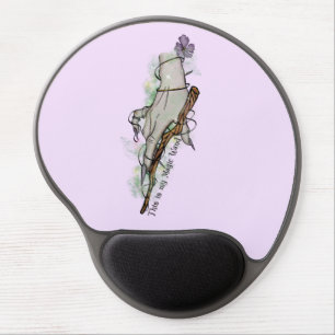 This Is My Magic Wand – Gothic Witch Hand Gel Mouse Pad