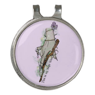 This Is My Magic Wand – Gothic Witch Hand Golf Hat Clip