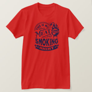 This is my meat smoking shirt text design