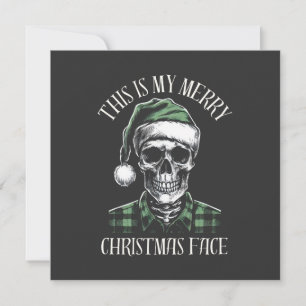 This Is My Merry Christmas Face Holiday Card