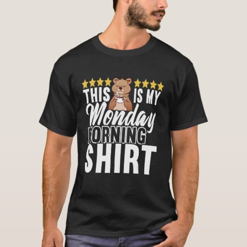 This Is My Monday Morning Pajamas Grumpy Morning T_Shirt