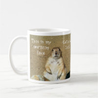 "This is My Morning Face" Prairie Dog Mug
