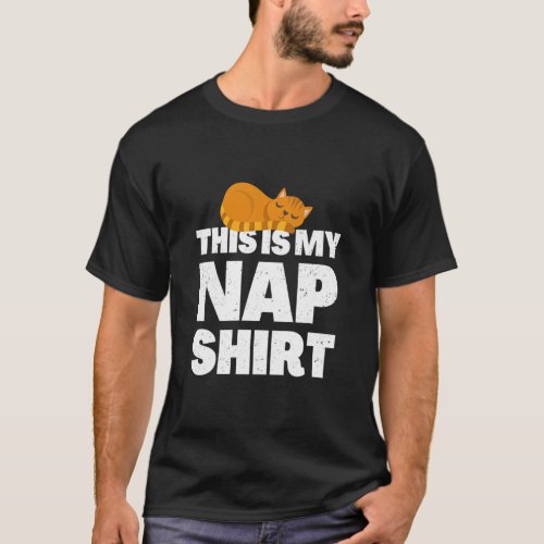 This is my nap with a cat    T_Shirt