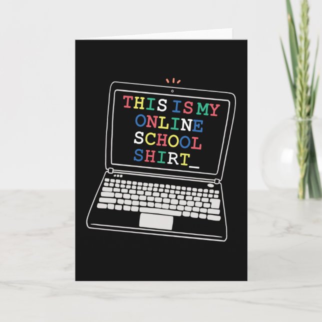 This is my online school shirt card (Front)