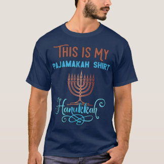 This is My Pajamakah Shirt Hanukkah Menorah Candle